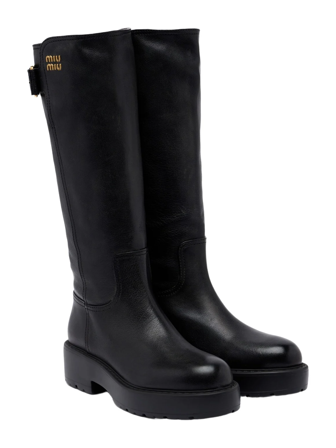 Leather knee-high boots Leather knee-high boots