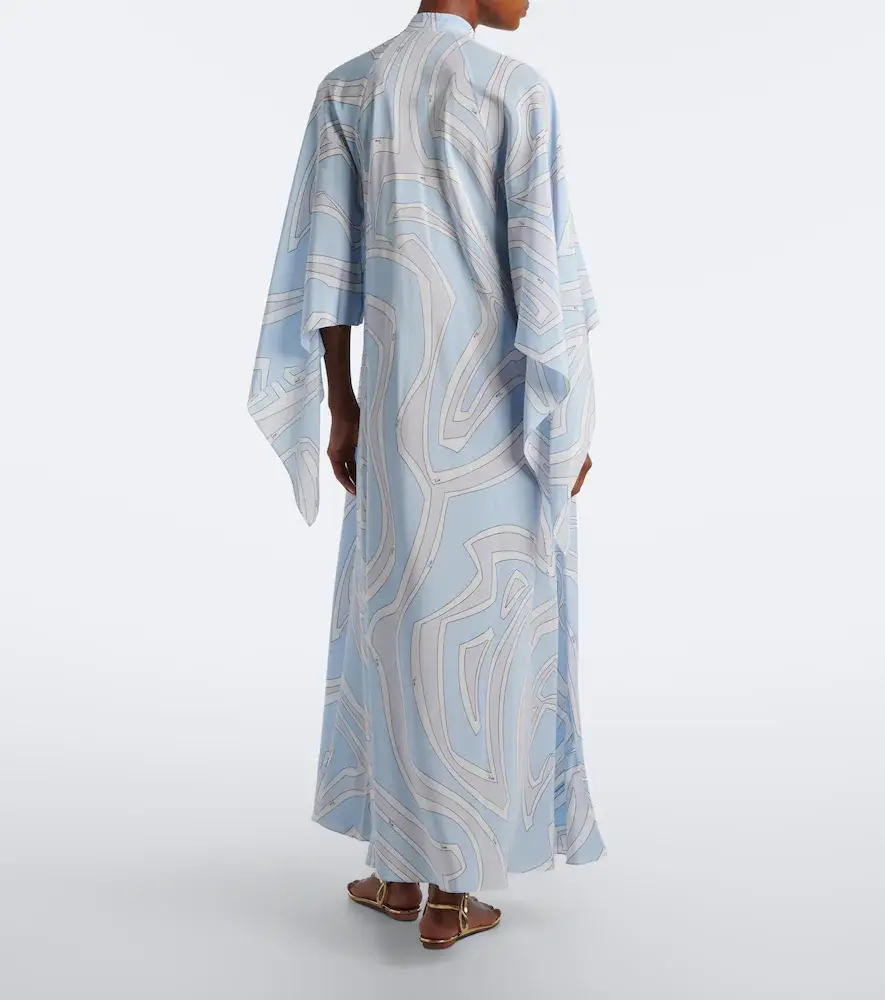 PUCCI Labirinto silk crêpe de chine kaftan | Thumbnail 3 PUCCI Labirinto silk crêpe de chine kaftan | Thumbnail 3
