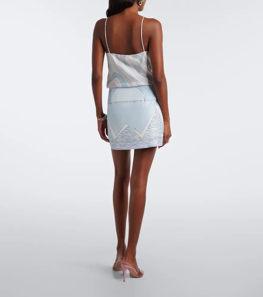 PUCCI Iride silk twill miniskirt | Thumbnail 5