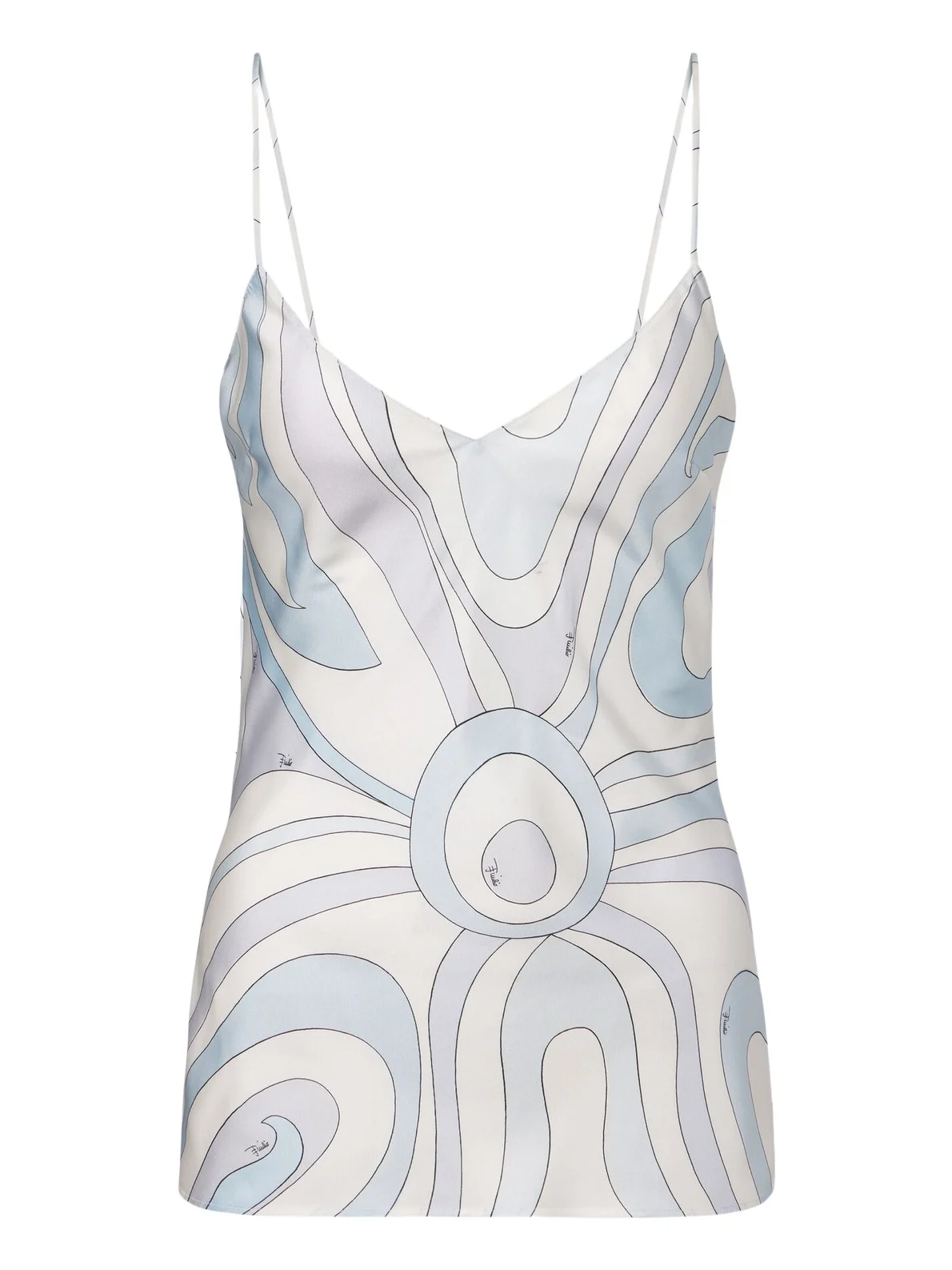 PUCCI Iride silk twill top
