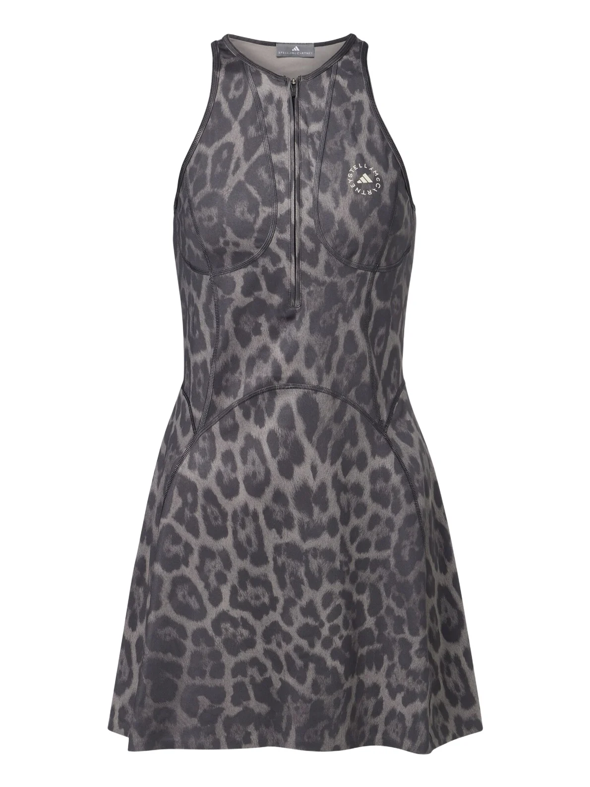 adidas by Stella McCartney TruePurpose leopard-print minidress