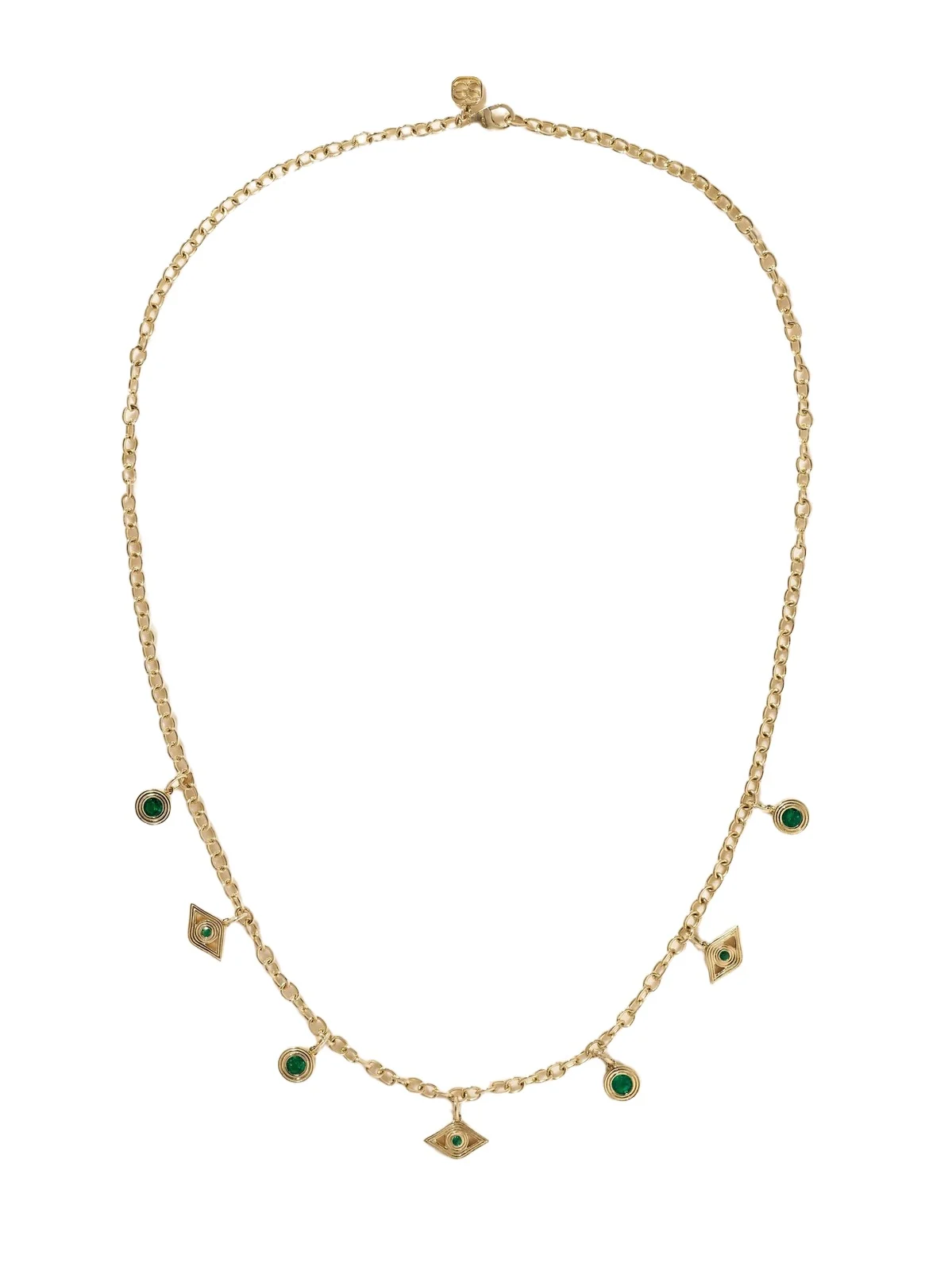 14-karat Gold Emerald Necklace 14-karat Gold Emerald Necklace
