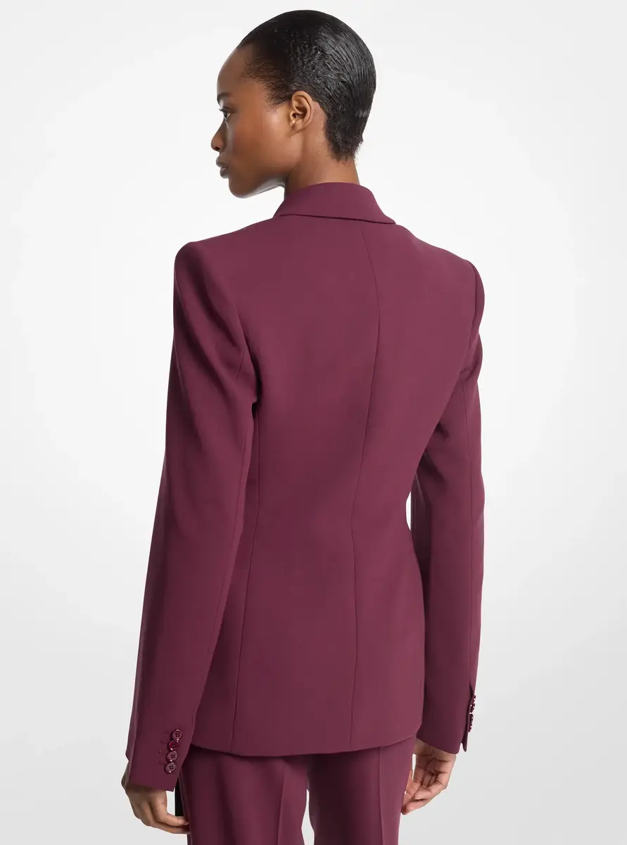 Michael Kors Collection Georgie Stretch Wool Crepe Blazer in Red | Thumbnail 2 Michael Kors Collection Georgie Stretch Wool Crepe Blazer in Red | Thumbnail 2