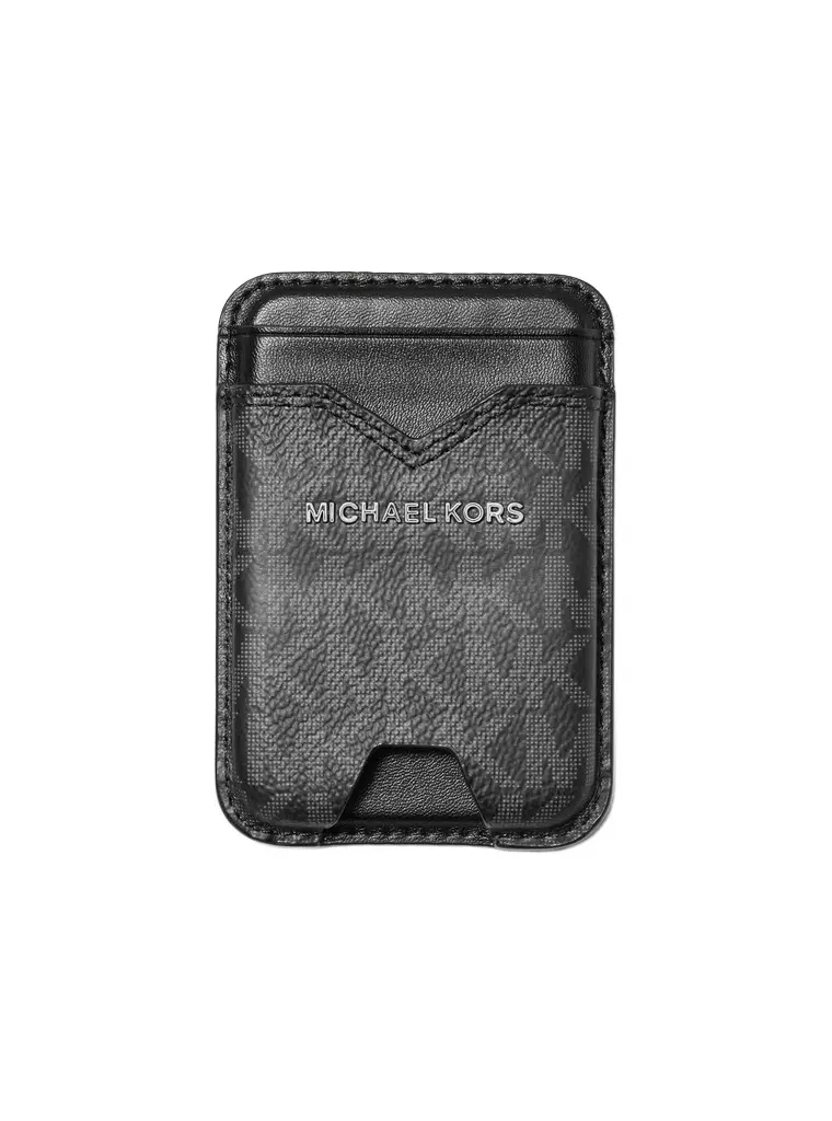 Michael Kors Collection Hudson Signature Logo MagSafe Wallet | Image 1 Michael Kors Collection Hudson Signature Logo MagSafe Wallet | Image 1