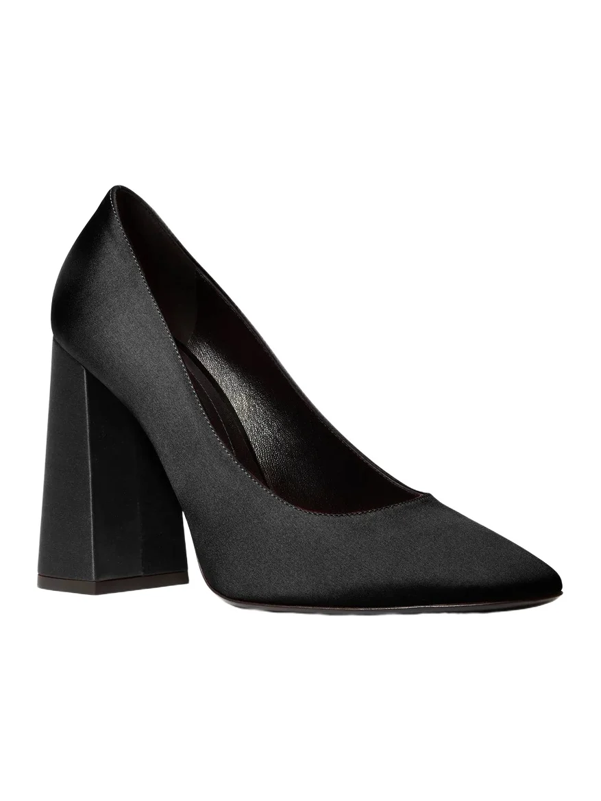 Michael Kors Collection Anna Satin Pumps in Black