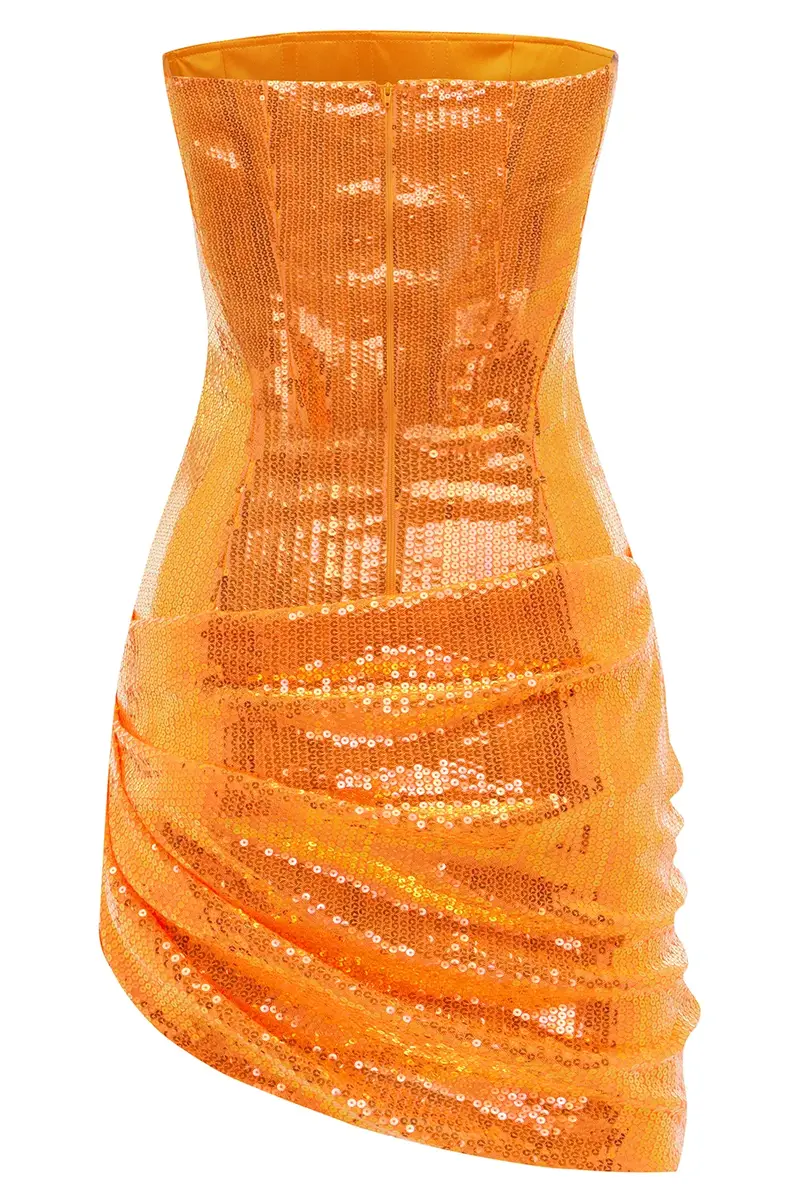 Alex Perry Strapless Sequin Drape Mini Dress | Thumbnail 3 Alex Perry Strapless Sequin Drape Mini Dress | Thumbnail 3