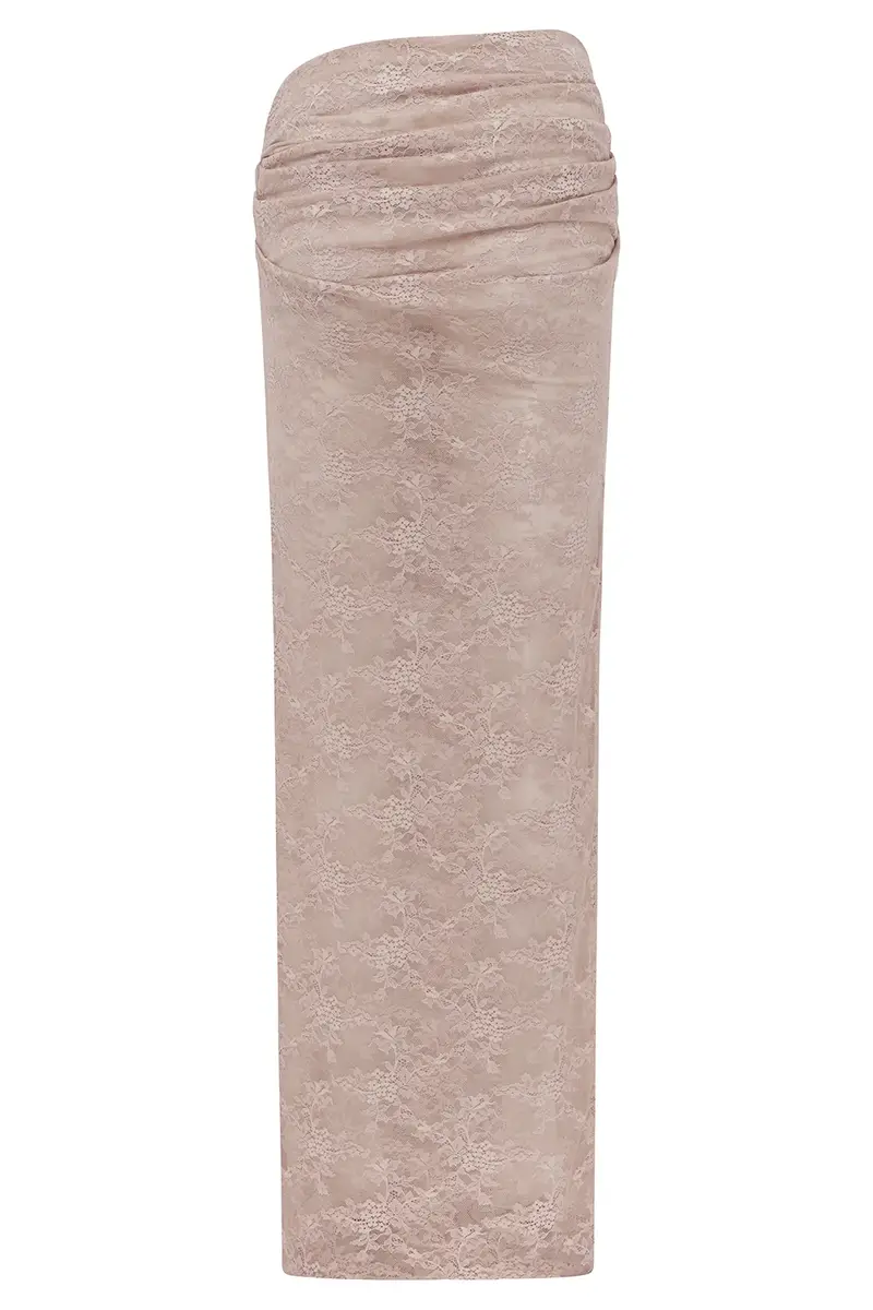 Alex Perry Lace Tucked Column Skirt | Thumbnail 3 Alex Perry Lace Tucked Column Skirt | Thumbnail 3