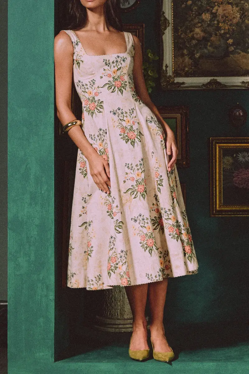 Agua by Agua Bendita Pistilo Isolda Midi Dress | Thumbnail 2