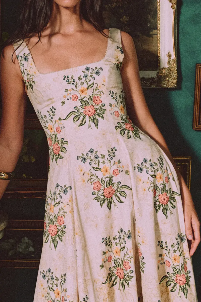 Agua by Agua Bendita Pistilo Isolda Midi Dress | Thumbnail 5
