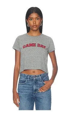 Sunny Somewhere Red Game Day Tiny Tee | Image 1 Sunny Somewhere Red Game Day Tiny Tee | Image 1