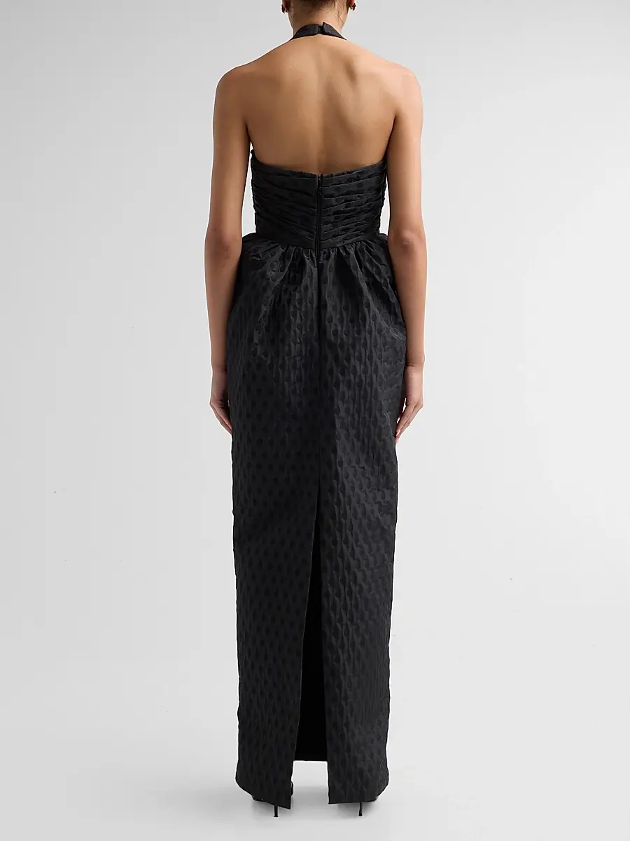 As It May Women's Janelle Polka Dot Halter Gown | Thumbnail 3 As It May Women's Janelle Polka Dot Halter Gown | Thumbnail 3