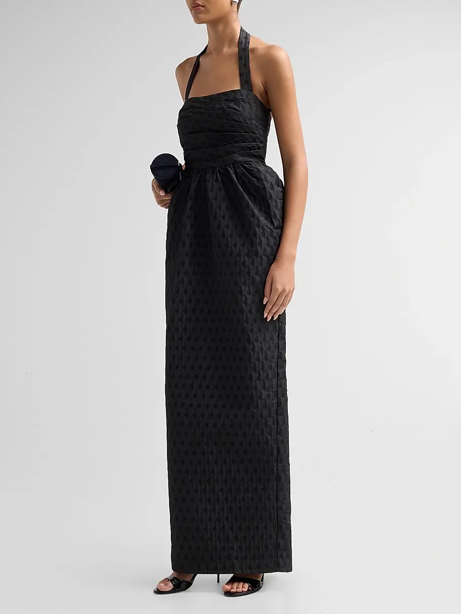 As It May Women's Janelle Polka Dot Halter Gown | Thumbnail 4 As It May Women's Janelle Polka Dot Halter Gown | Thumbnail 4
