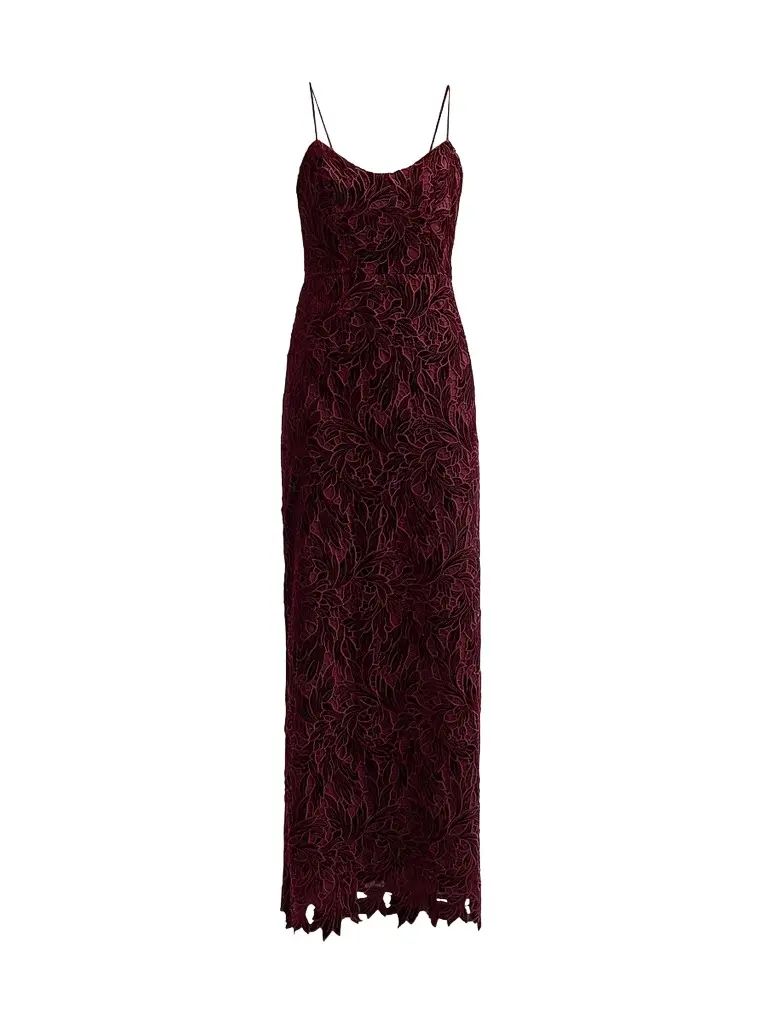 As It May Women's Charlotte Velvet Lace Gown