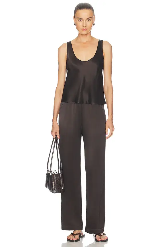 ENZA COSTA Silk Satin U Tank | Thumbnail 3 ENZA COSTA Silk Satin U Tank | Thumbnail 3