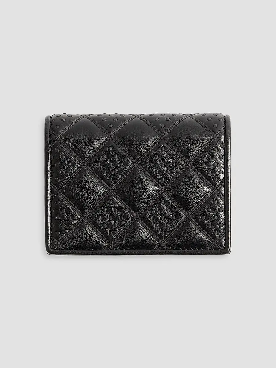 Valentino Women's Flutterby Wallet in Shiny Nappa Leather with Butterfly Embroidery - Black | Thumbnail 2 Valentino Women's Flutterby Wallet in Shiny Nappa Leather with Butterfly Embroidery - Black | Thumbnail 2
