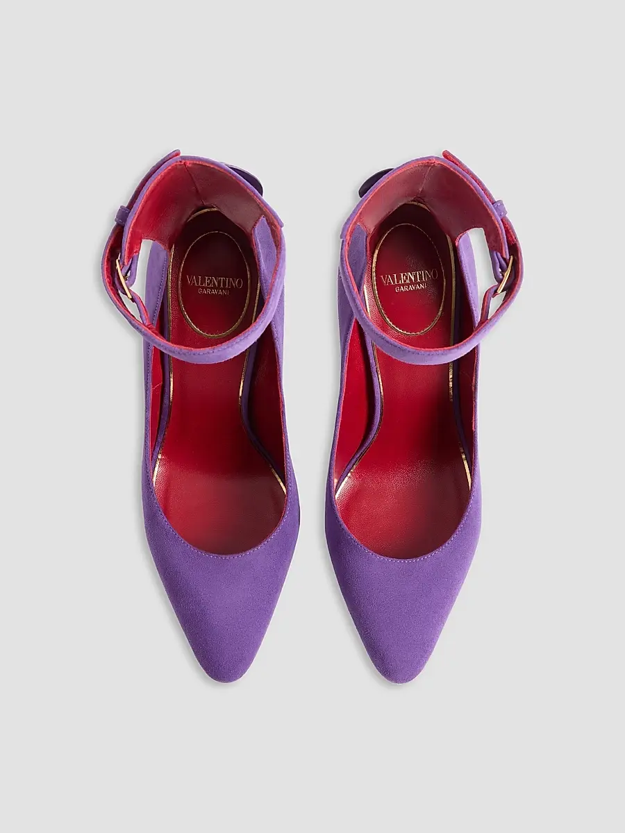 Valentino Women's Fatale 105MM Suede Pumps | Thumbnail 3 Valentino Women's Fatale 105MM Suede Pumps | Thumbnail 3