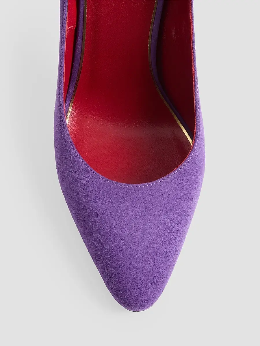 Valentino Women's Fatale 105MM Suede Pumps | Thumbnail 6 Valentino Women's Fatale 105MM Suede Pumps | Thumbnail 6
