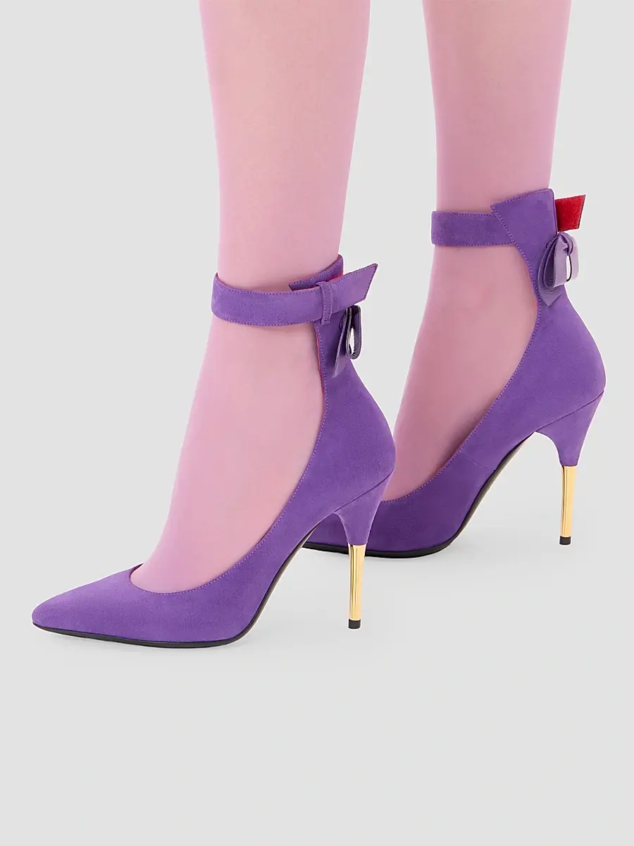 Valentino Women's Fatale 105MM Suede Pumps | Thumbnail 7 Valentino Women's Fatale 105MM Suede Pumps | Thumbnail 7