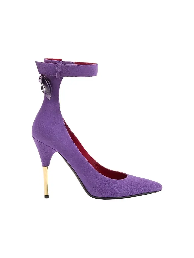 Valentino Garavani Women's Fatale 105MM Suede Pumps - Purple - Size 12 | Image 1 Valentino Garavani Women's Fatale 105MM Suede Pumps - Purple - Size 12 | Image 1
