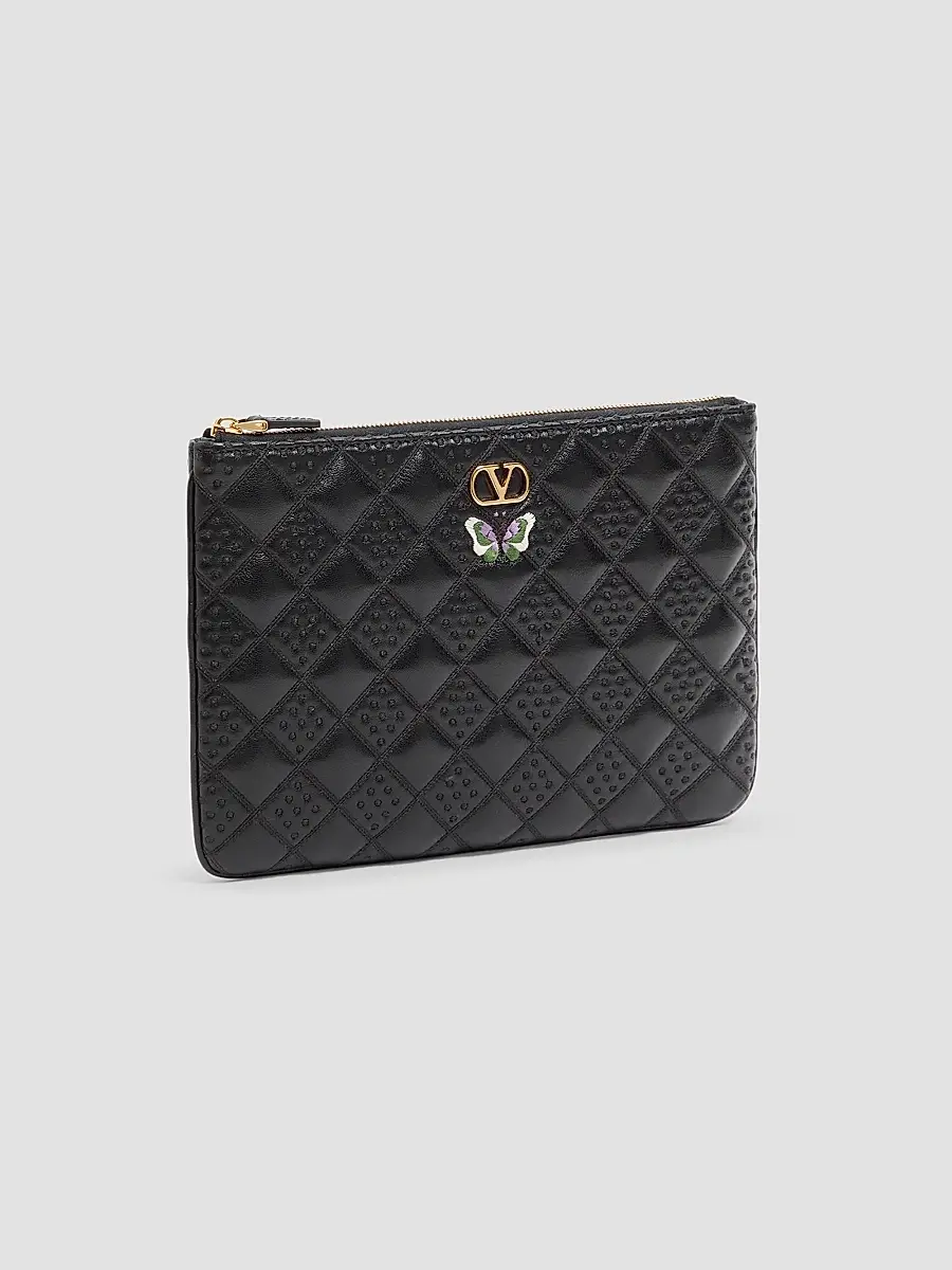 Valentino Women's Flutterby Clutch in Shiny Nappa Leather | Thumbnail 2 Valentino Women's Flutterby Clutch in Shiny Nappa Leather | Thumbnail 2