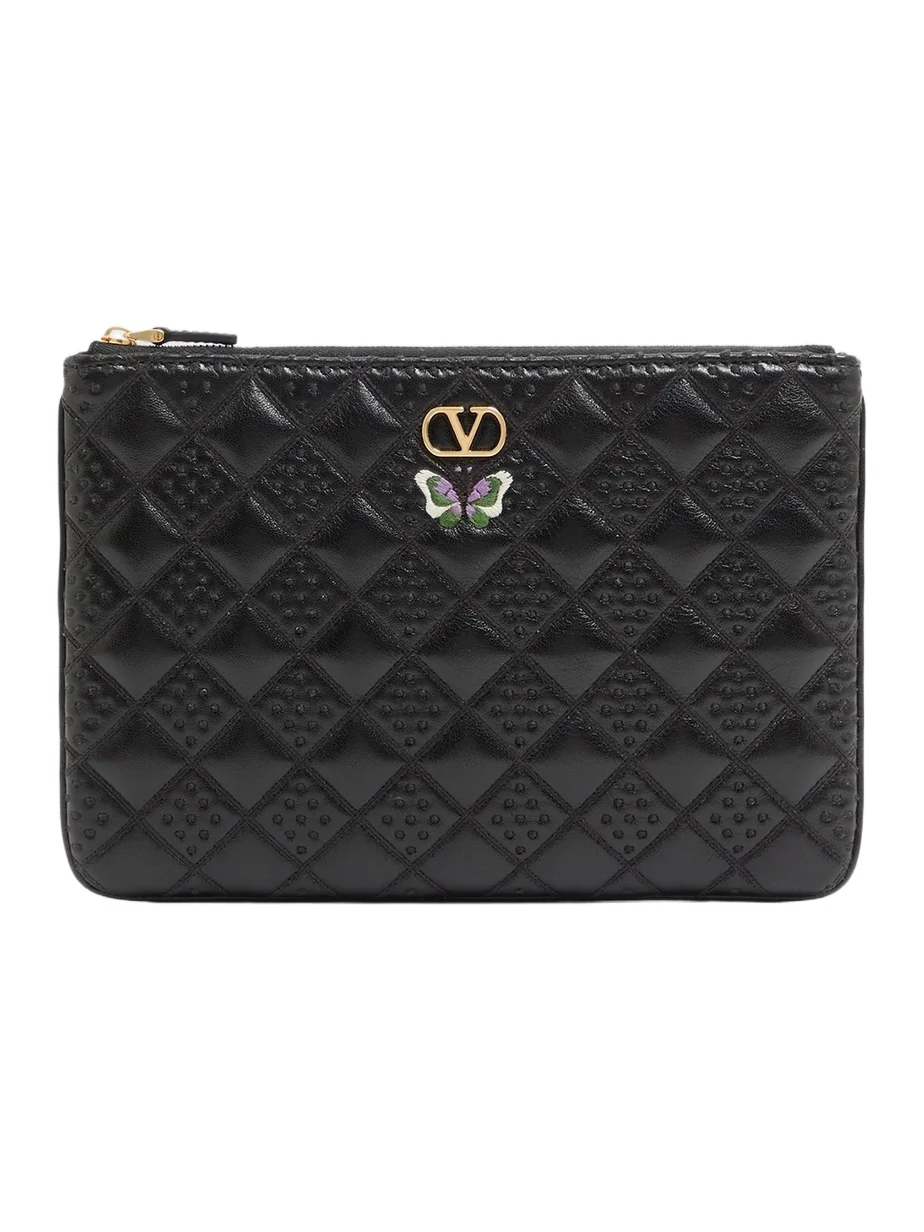Women's Flutterby Clutch in Shiny Nappa Leather Women's Flutterby Clutch in Shiny Nappa Leather