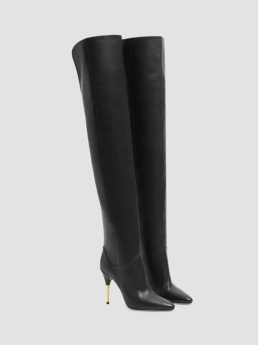 Valentino Women's Deboot 105MM Over-The-Knee Calfskin Boots | Thumbnail 2 Valentino Women's Deboot 105MM Over-The-Knee Calfskin Boots | Thumbnail 2