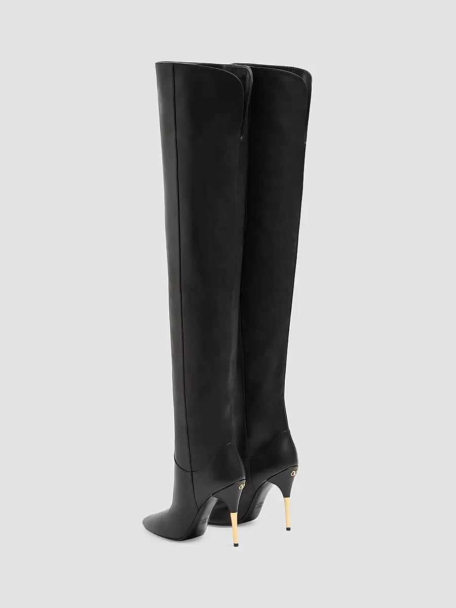 Valentino Women's Deboot 105MM Over-The-Knee Calfskin Boots | Thumbnail 3 Valentino Women's Deboot 105MM Over-The-Knee Calfskin Boots | Thumbnail 3