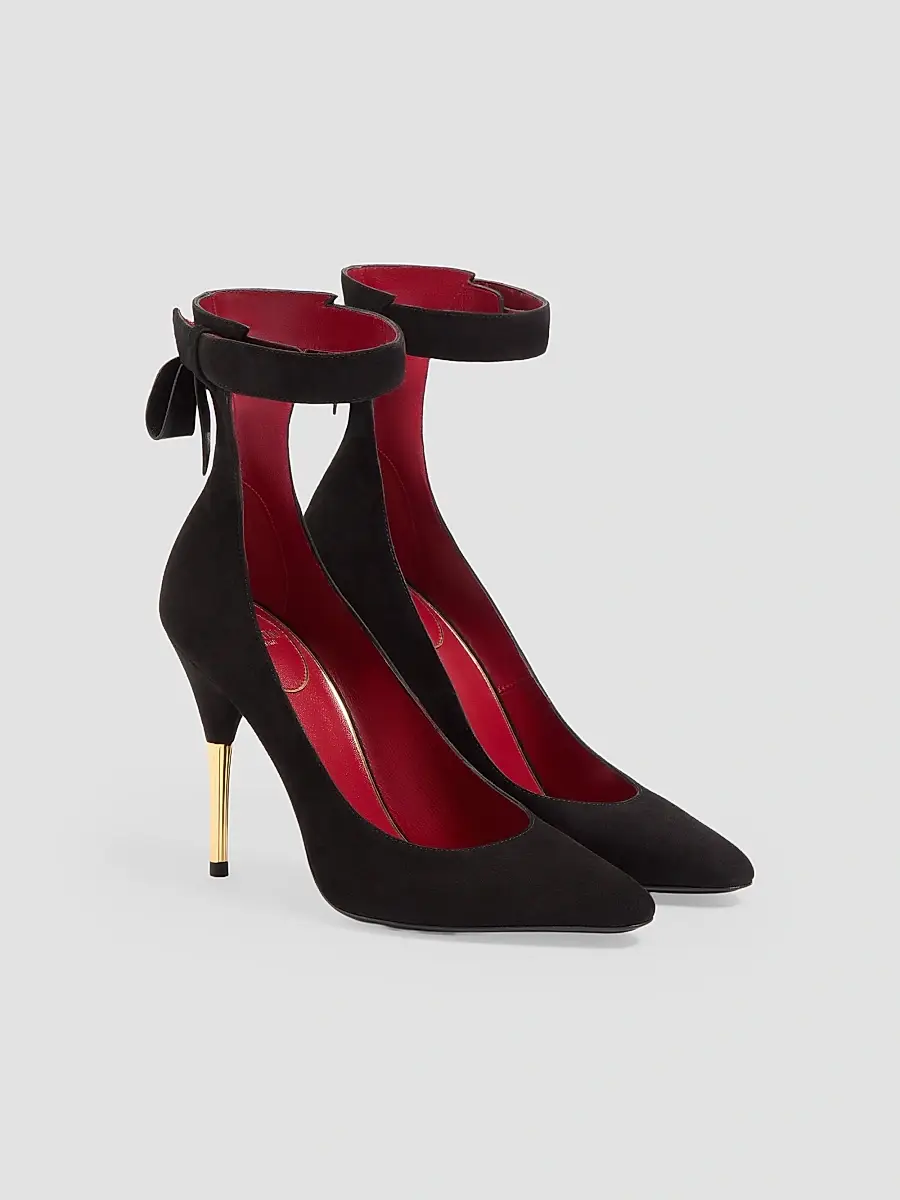 Valentino Women's Fatale 105MM Suede Pumps | Thumbnail 2 Valentino Women's Fatale 105MM Suede Pumps | Thumbnail 2