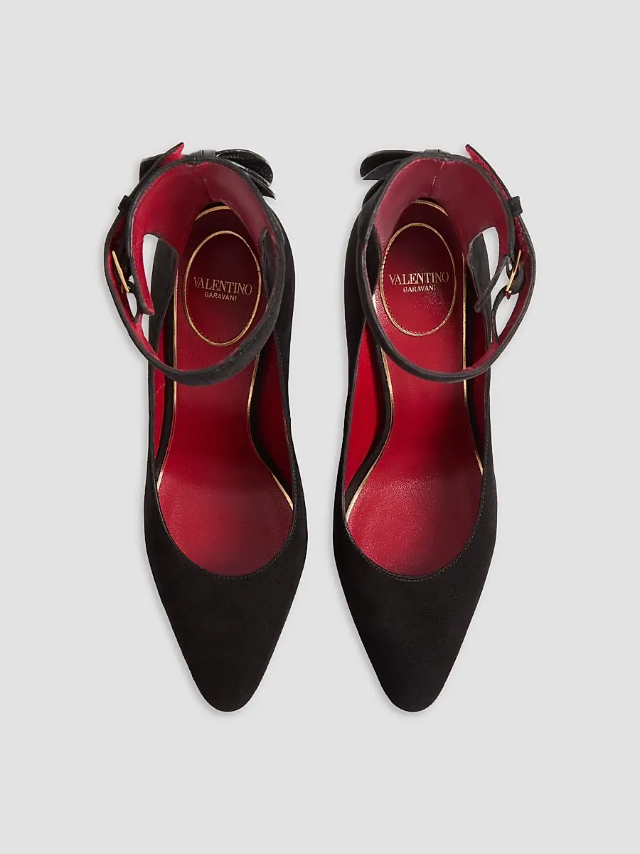 Valentino Women's Fatale 105MM Suede Pumps | Thumbnail 3 Valentino Women's Fatale 105MM Suede Pumps | Thumbnail 3