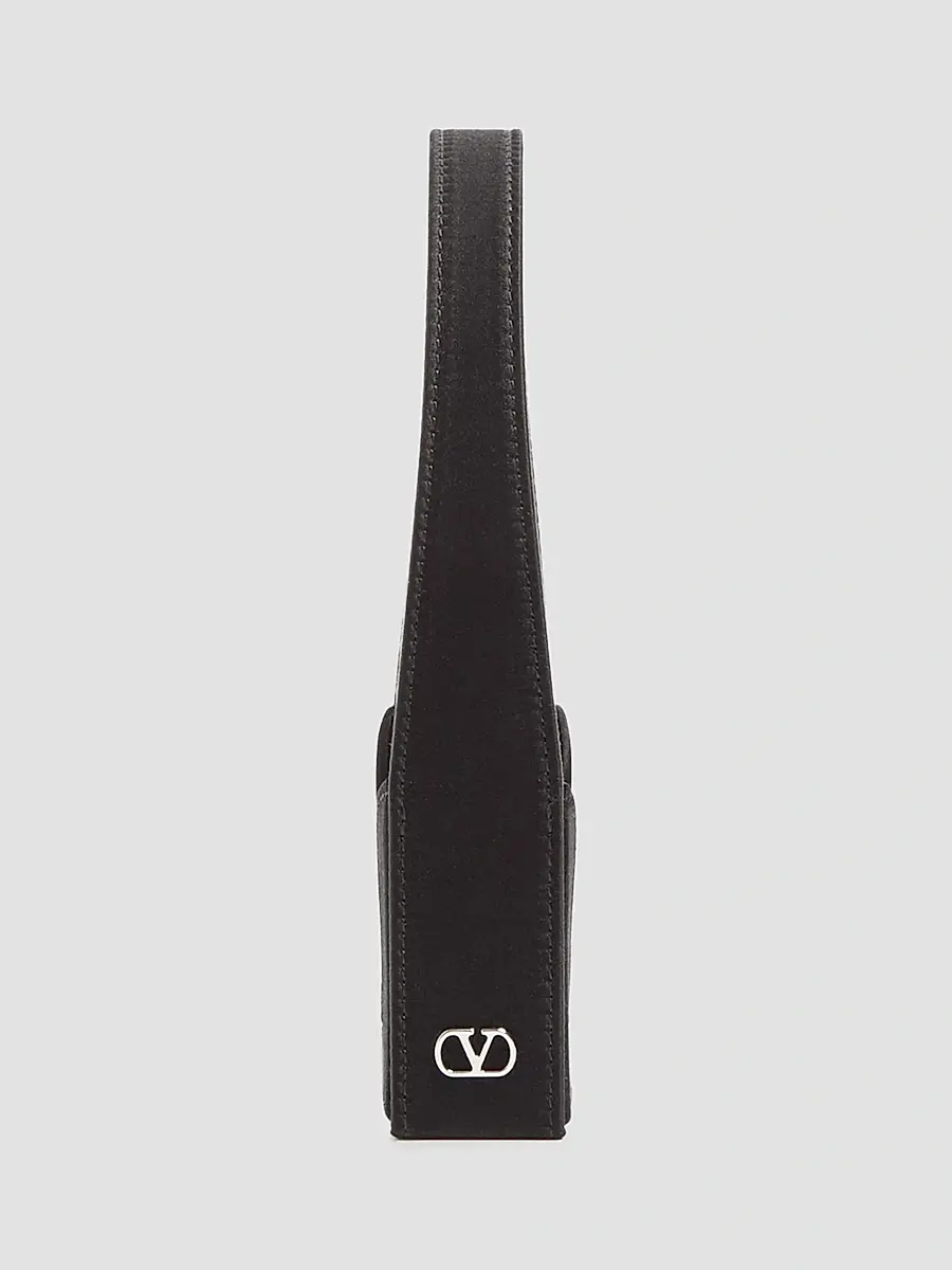 Valentino Women's Minaumorphe Minaudière Clutch in Metal with Swarovski Crystals - Palladium Black | Thumbnail 4