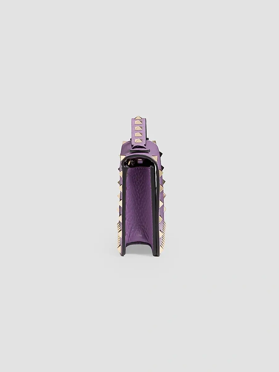 Valentino Women's Rockstud Wallet with Chain - Purple | Thumbnail 3 Valentino Women's Rockstud Wallet with Chain - Purple | Thumbnail 3