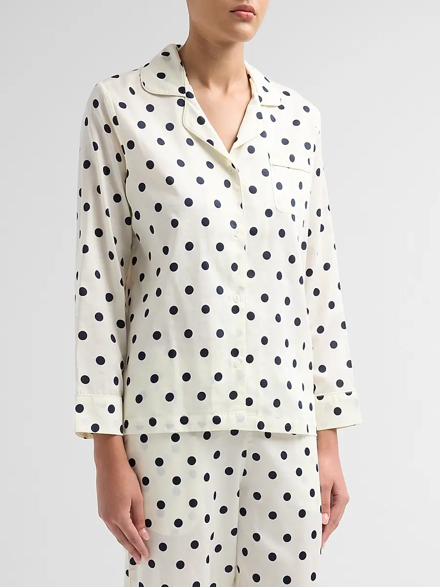 Papinelle Women's Polka Dot Cotton Sateen Pajamas | Thumbnail 4 Papinelle Women's Polka Dot Cotton Sateen Pajamas | Thumbnail 4