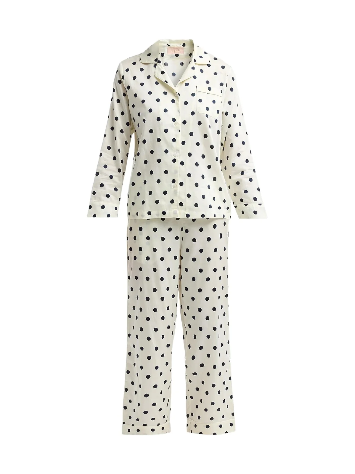 Papinelle Women's Polka Dot Cotton Sateen Pajamas