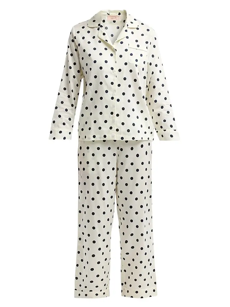 Papinelle Women's Polka Dot Cotton Sateen Pajamas | Image 1 Papinelle Women's Polka Dot Cotton Sateen Pajamas | Image 1