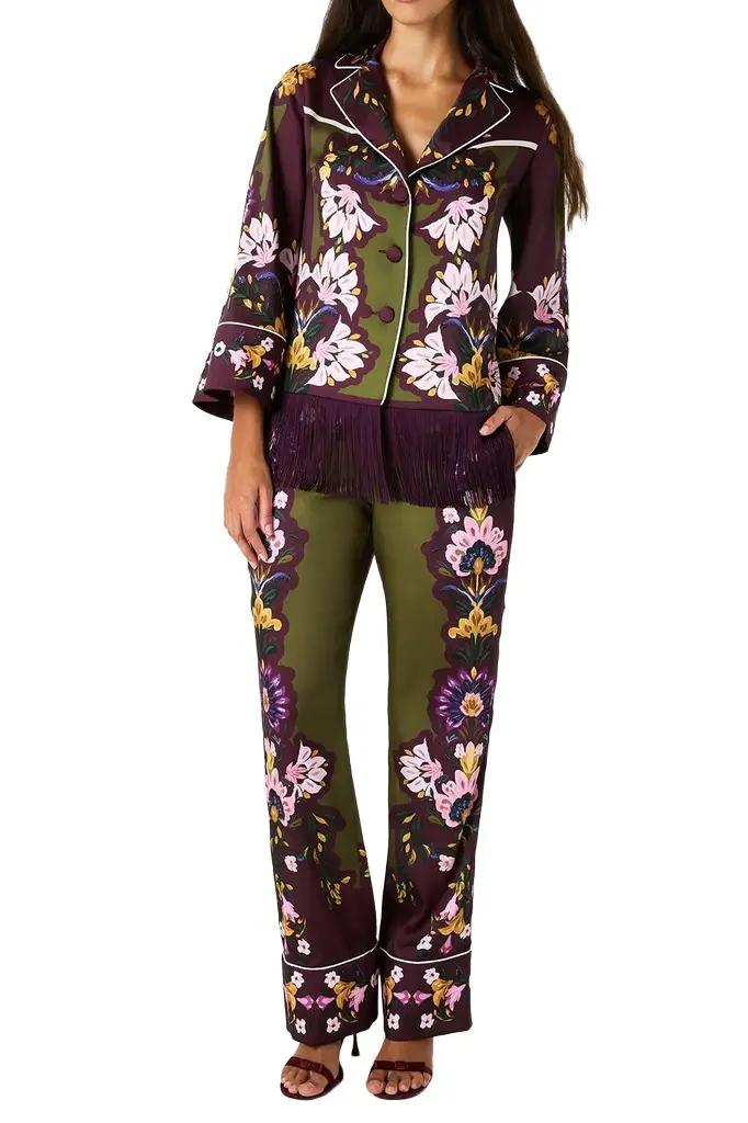 Borgo de Nor Havana Trouser - Ambra Florita | Image 1 Borgo de Nor Havana Trouser - Ambra Florita | Image 1