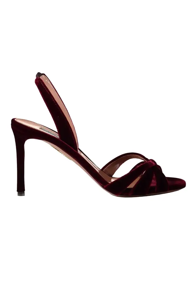 Aquazzura Tati Wedge Sandal 85 - Merlot | Image 1 Aquazzura Tati Wedge Sandal 85 - Merlot | Image 1