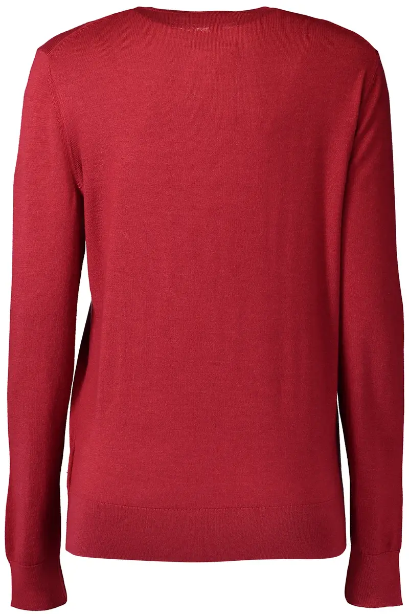 Michael Kors Collection Long Sleeve Crewneck Pullover - Ruby | Thumbnail 2 Michael Kors Collection Long Sleeve Crewneck Pullover - Ruby | Thumbnail 2