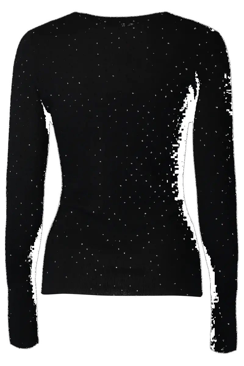 Michael Kors Collection Long Sleeve Crystal Embellished Pullover | Thumbnail 2 Michael Kors Collection Long Sleeve Crystal Embellished Pullover | Thumbnail 2