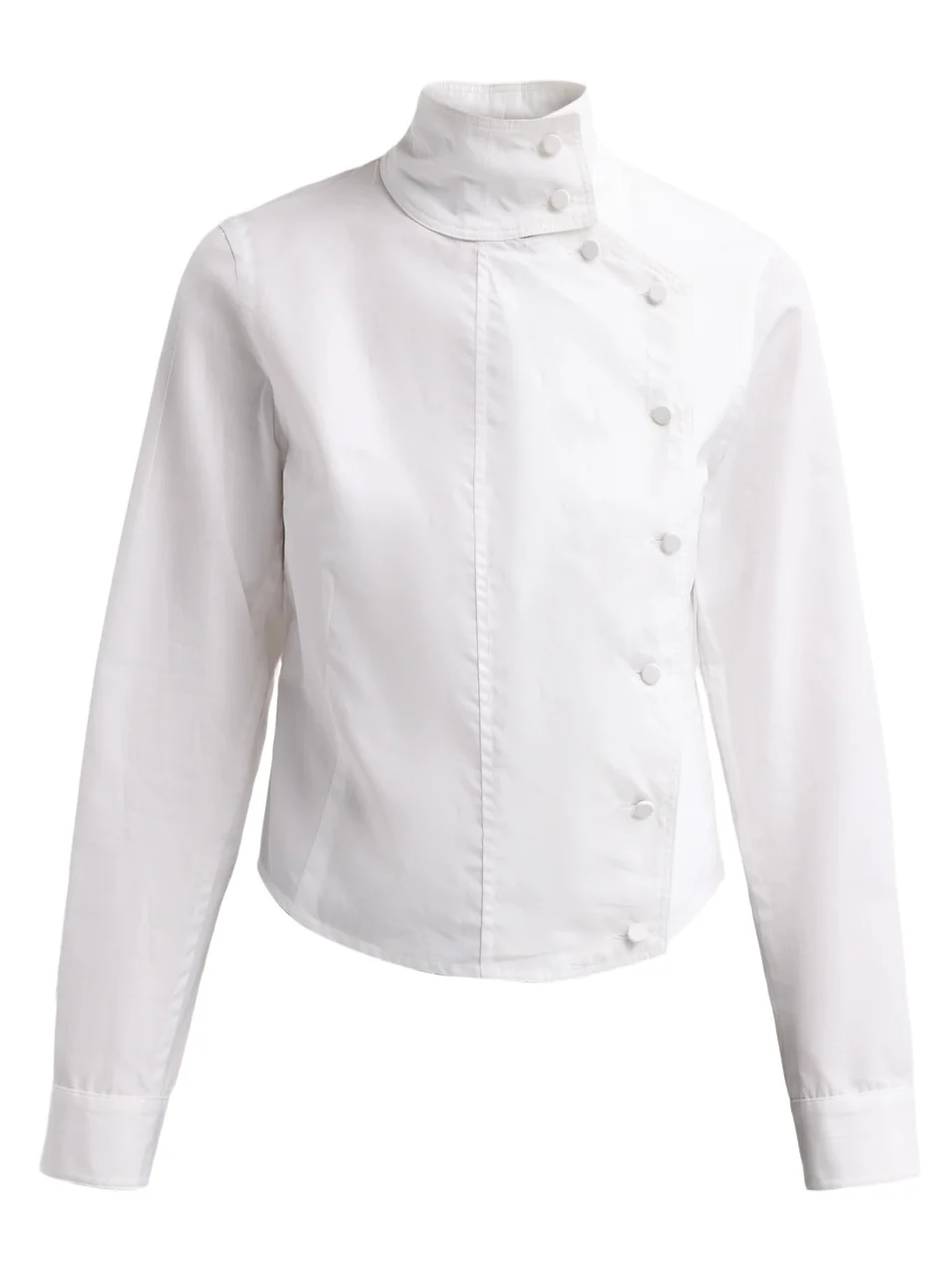 Women's Asymmetrical Front Cotton Shirt Women's Asymmetrical Front Cotton Shirt
