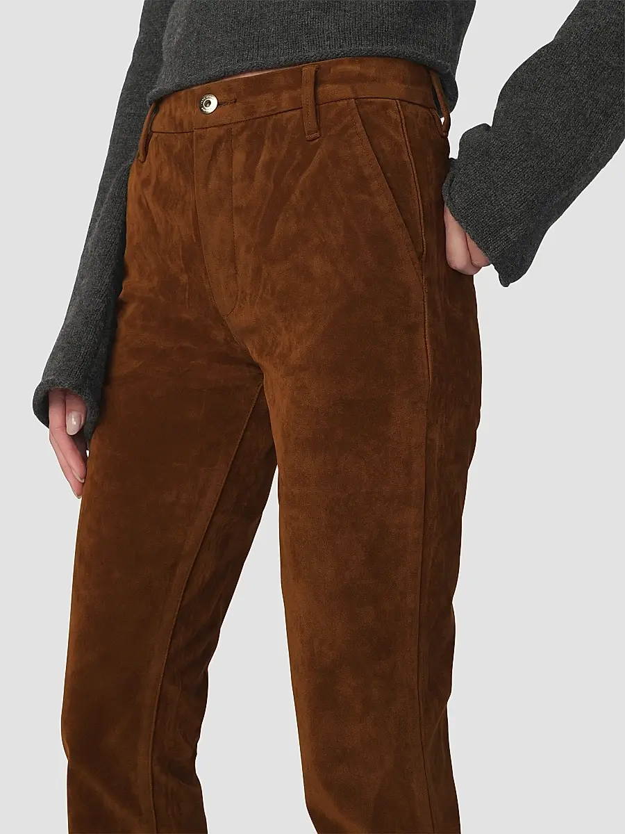 Joe's Jeans Women's Inez Faux-Suede Trousers | Thumbnail 6