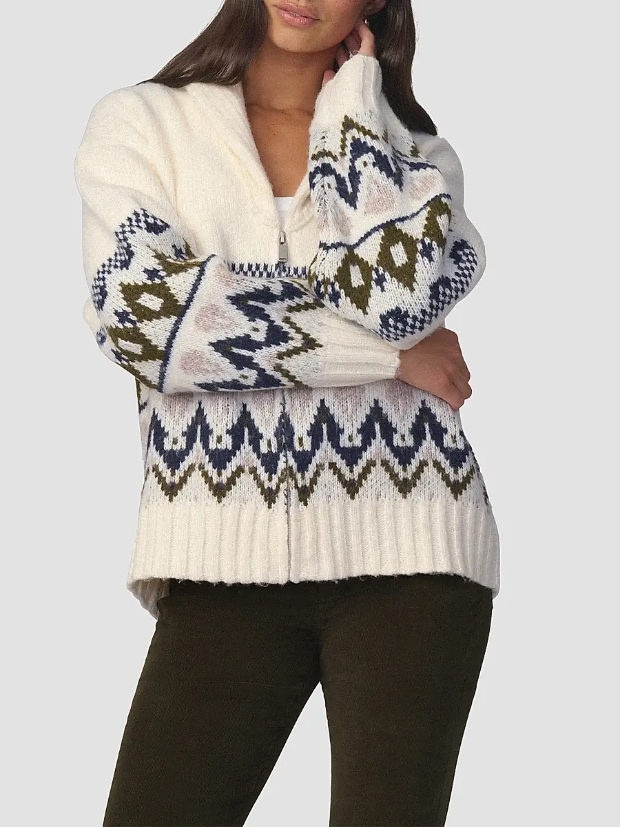Joe's Jeans Women's The Inga Fair Isle-Style Cardigan | Thumbnail 4