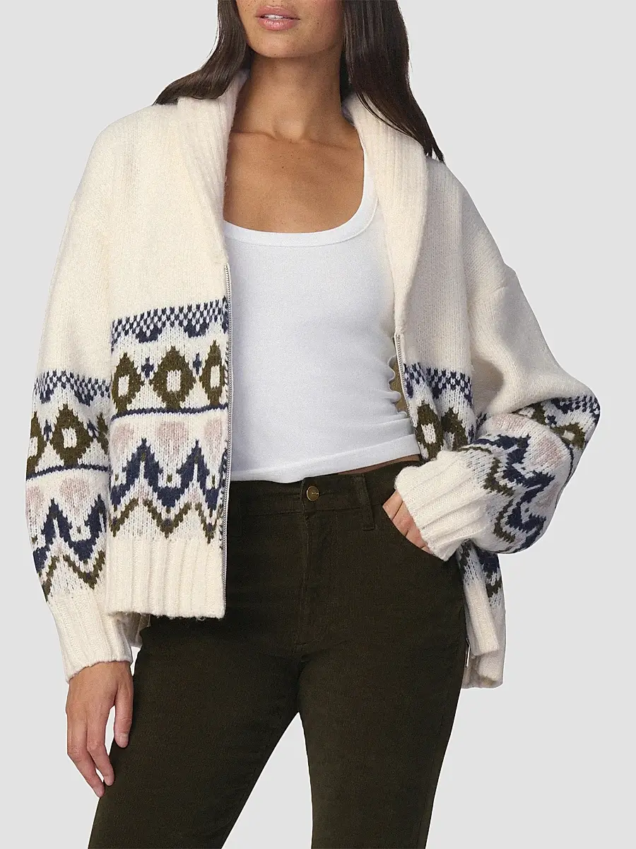 Joe's Jeans Women's The Inga Fair Isle-Style Cardigan | Thumbnail 6