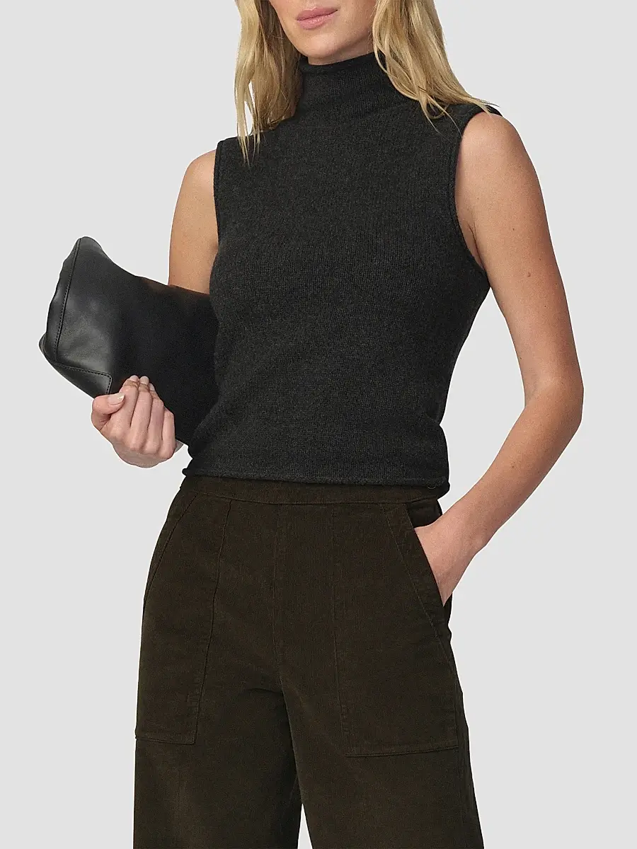 Joe's Jeans Women's The Stevie Sleeveless Rolled Neck Sweater | Thumbnail 4 Joe's Jeans Women's The Stevie Sleeveless Rolled Neck Sweater | Thumbnail 4