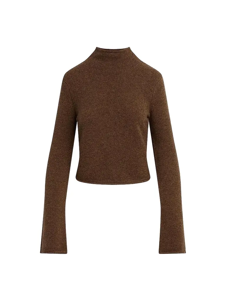 Joe's Jeans Women's Jane Roll-Neck Bell-Sleeve Sweater - Cinnamon - Size XS | Image 1 Joe's Jeans Women's Jane Roll-Neck Bell-Sleeve Sweater - Cinnamon - Size XS | Image 1