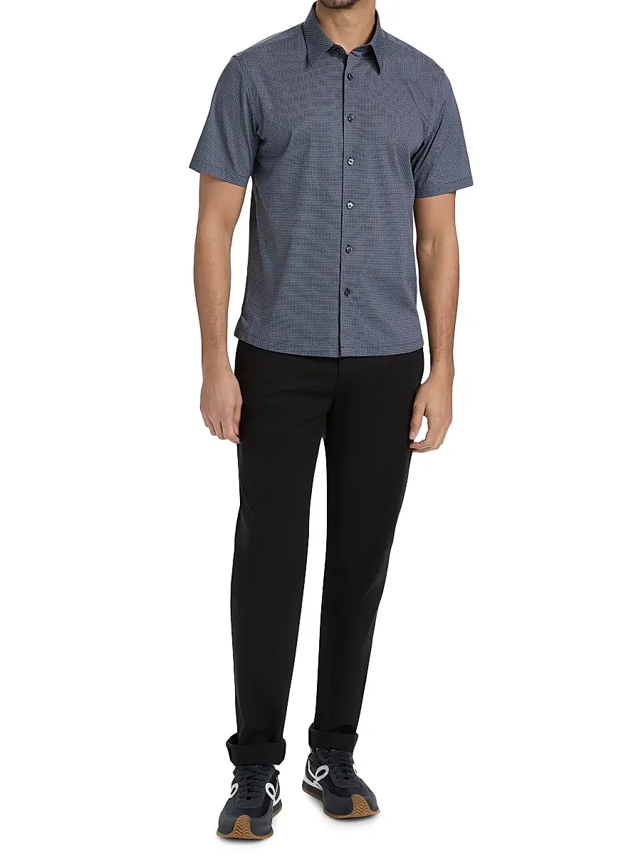Theory Men's Zaine Cotton Straight-Leg Pants | Thumbnail 2 Theory Men's Zaine Cotton Straight-Leg Pants | Thumbnail 2
