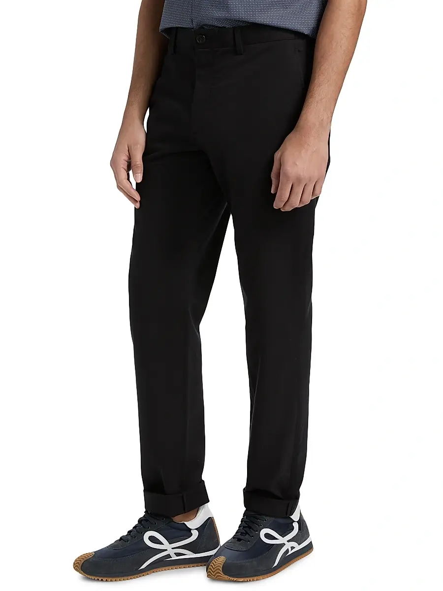 Theory Men's Zaine Cotton Straight-Leg Pants | Thumbnail 4 Theory Men's Zaine Cotton Straight-Leg Pants | Thumbnail 4