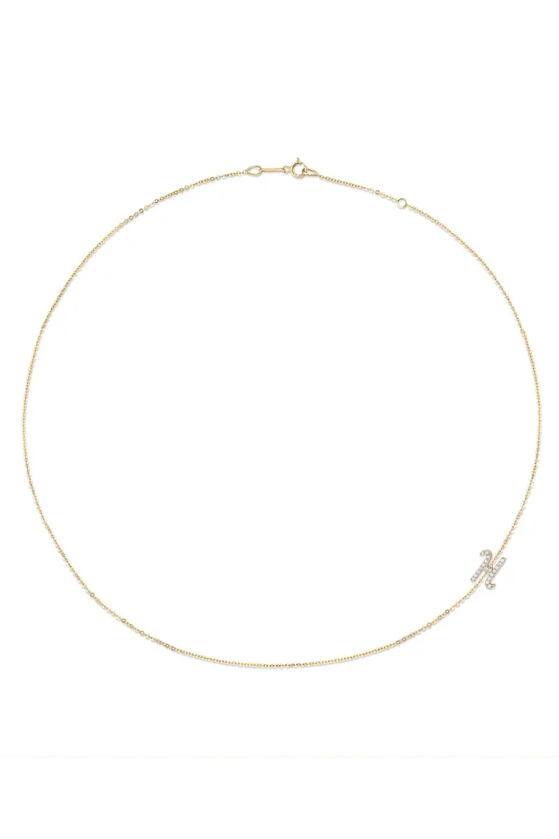 Anita Ko Diamond Double Sided Initial Necklace | Thumbnail 4 Anita Ko Diamond Double Sided Initial Necklace | Thumbnail 4