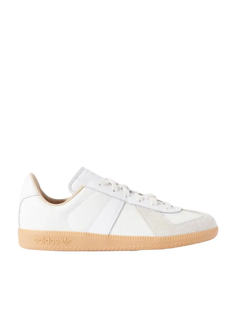 adidas Originals BW Army Lux Suede-Trimmed Cracked-Leather Sneakers | Image 1 adidas Originals BW Army Lux Suede-Trimmed Cracked-Leather Sneakers | Image 1