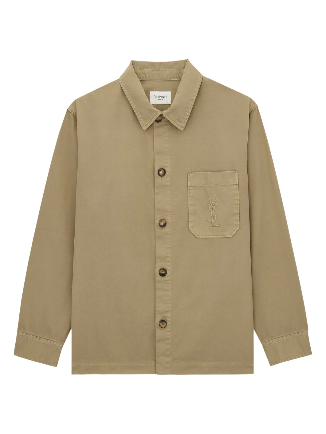 Yves Saint Laurent Cassandre overshirt in cotton linen gabardine