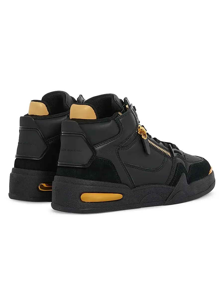 Giuseppe Zanotti Men's GZ-Ghost Suede Sneakers | Thumbnail 3 Giuseppe Zanotti Men's GZ-Ghost Suede Sneakers | Thumbnail 3